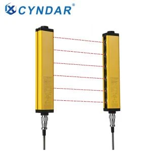 Proteção de cortina de luz de longa distância de detecção