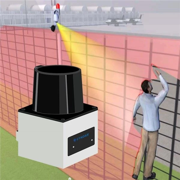 Scanners a laser de segurança protegem o pessoal